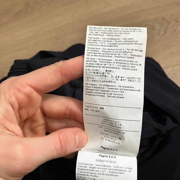 Valentino 100% silk navy midi dress size 4 - Picture 11 of 17